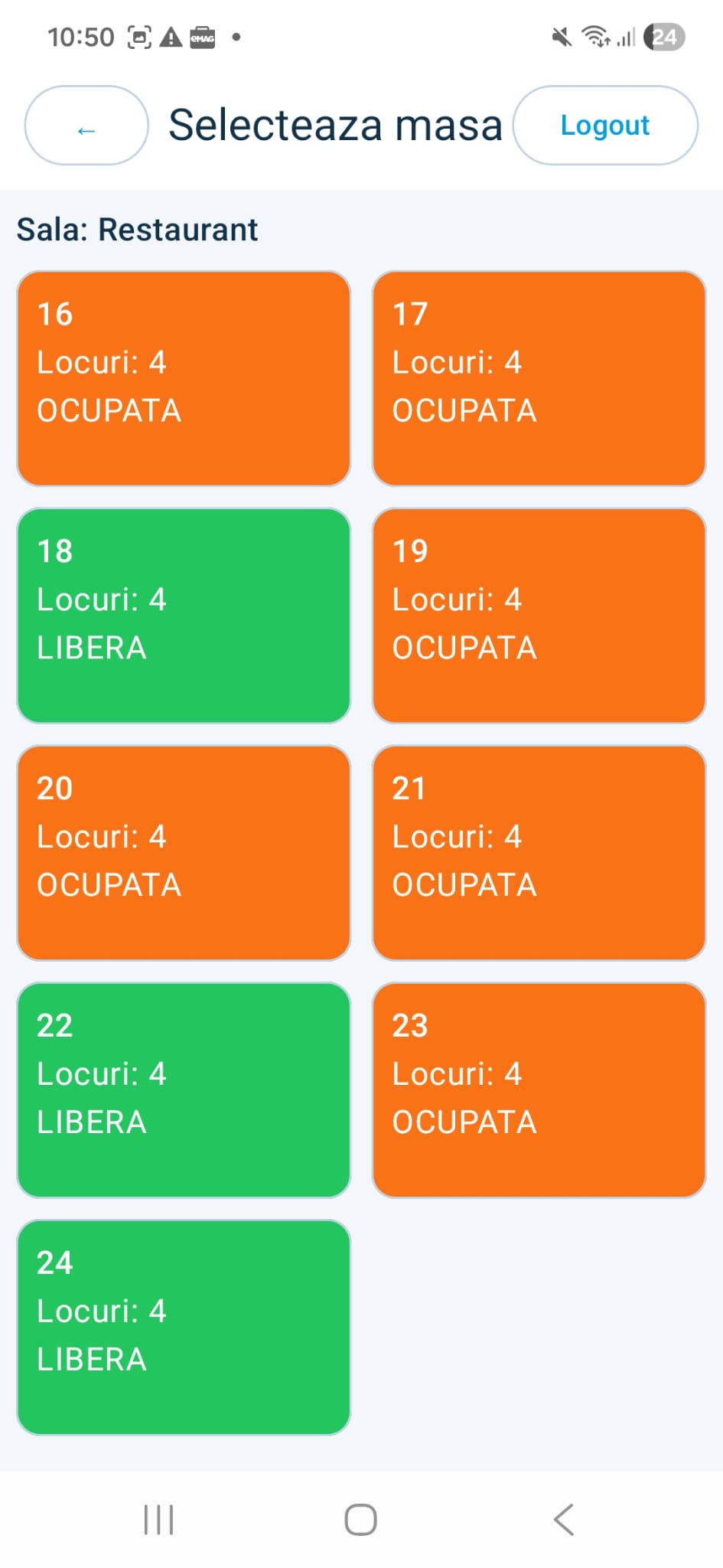 Catalog produse mobil